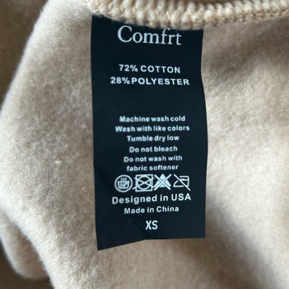 New Comfrt Coordinate Hoodie™ tan unisex cozy hooded pullover - Picture 2 of 6